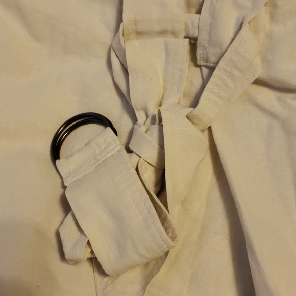 Banana Republic - Cream Lightweight Linen Trench - Picture 5 of 6